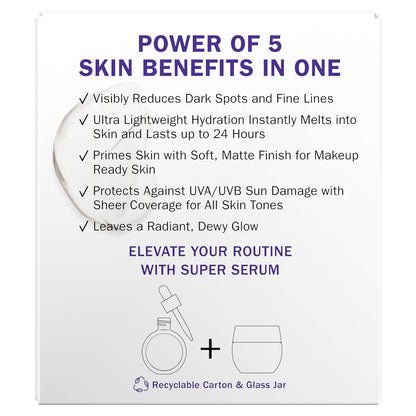 Olay Super Cream with Sunscreen SPF 30 – Lightweight Office-Desk Moisturizer for Midday Sun Protection