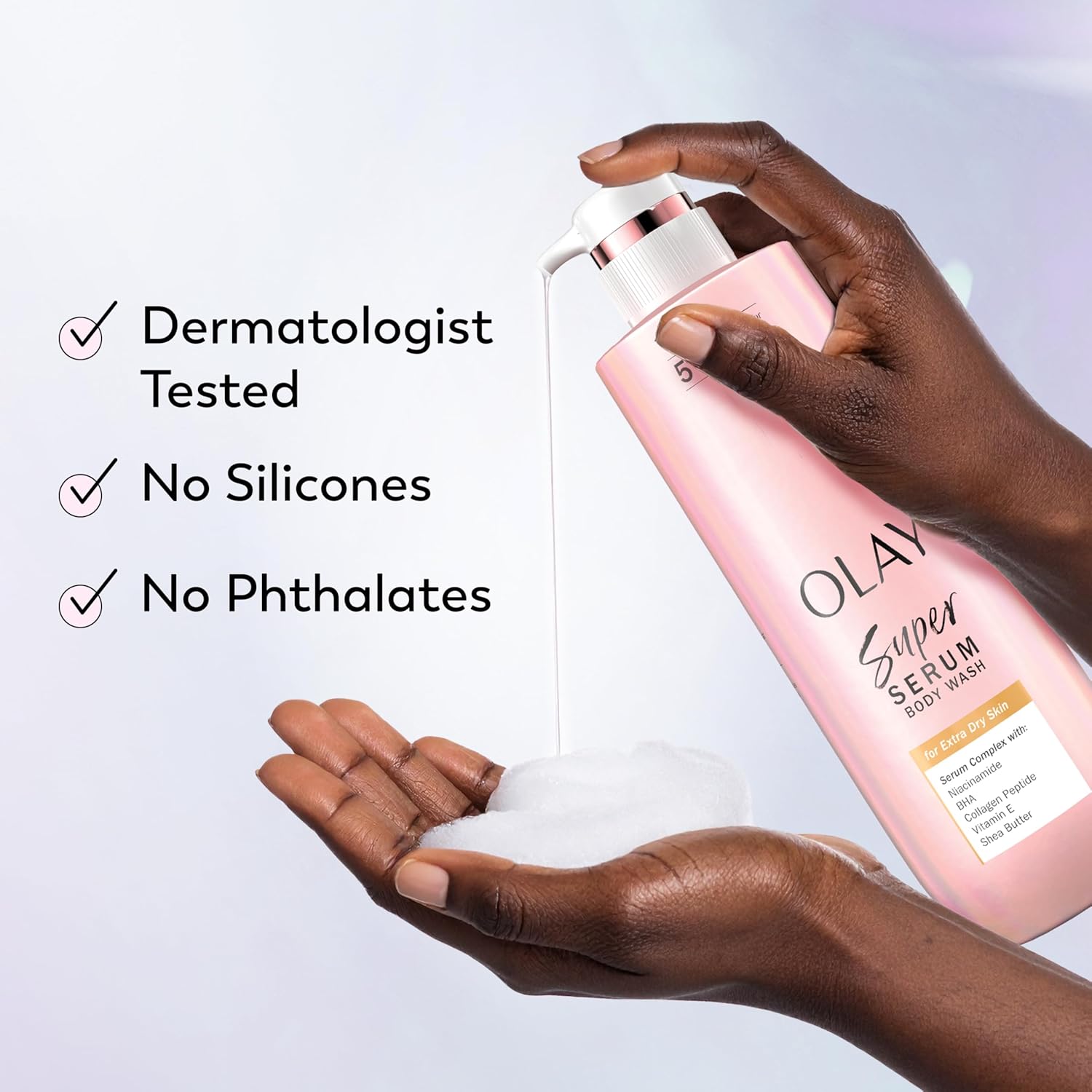Olay Super Serum Body Wash – Minimalist Body Care Formula with Maximum Active Ingredients