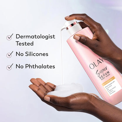 Olay Super Serum Body Wash – Minimalist Body Care Formula with Maximum Active Ingredients