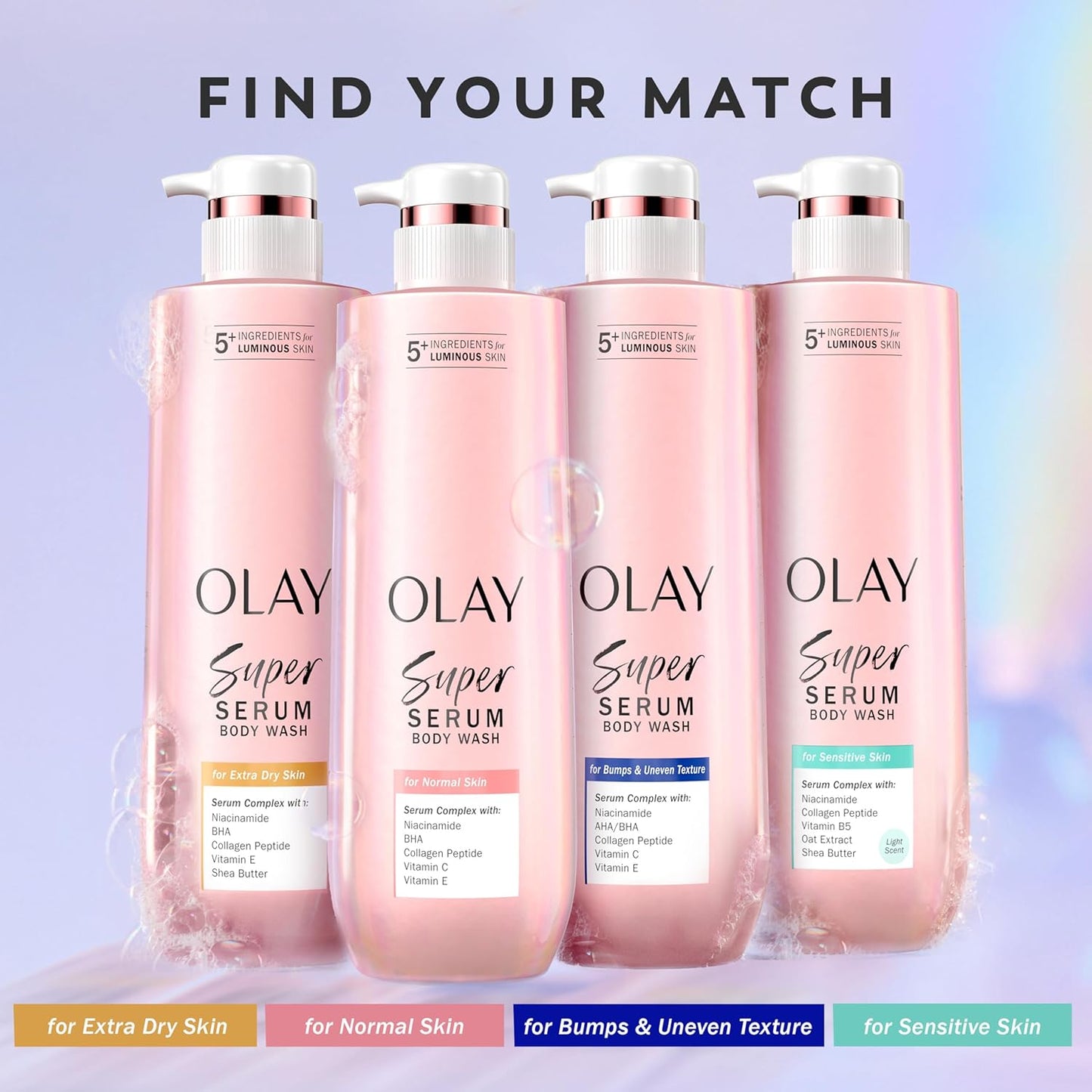 Olay Super Serum Body Wash – Minimalist Body Care Formula with Maximum Active Ingredients