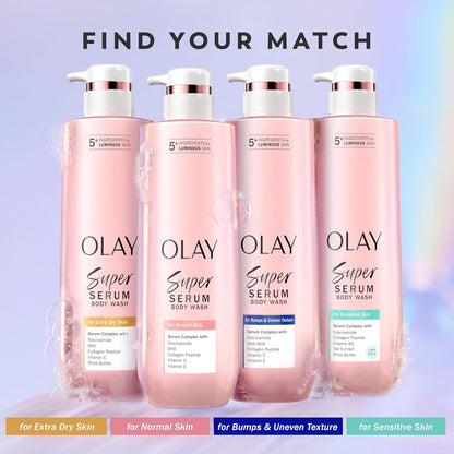 Olay Super Serum Body Wash – Minimalist Body Care Formula with Maximum Active Ingredients