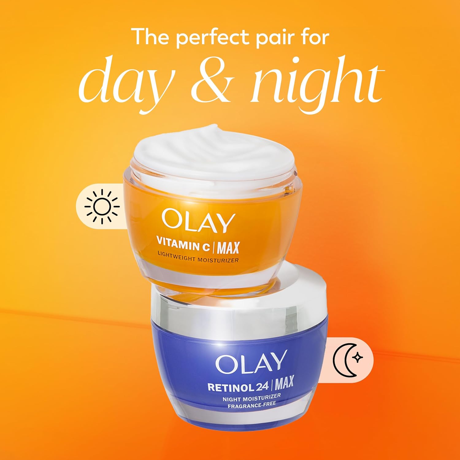 Olay Vitamin C MAX Hydrating Moisturizer – Calming Bedtime Routine for Even Skin Tone
