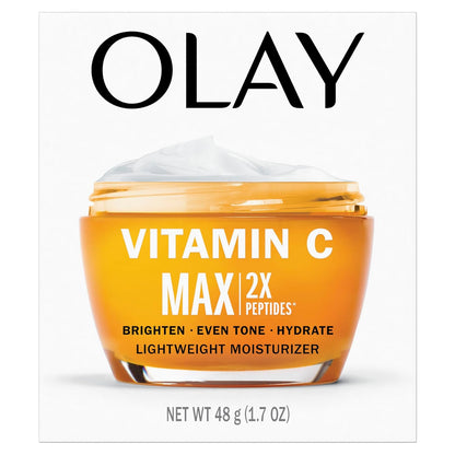 Olay Vitamin C MAX Hydrating Moisturizer – Calming Bedtime Routine for Even Skin Tone