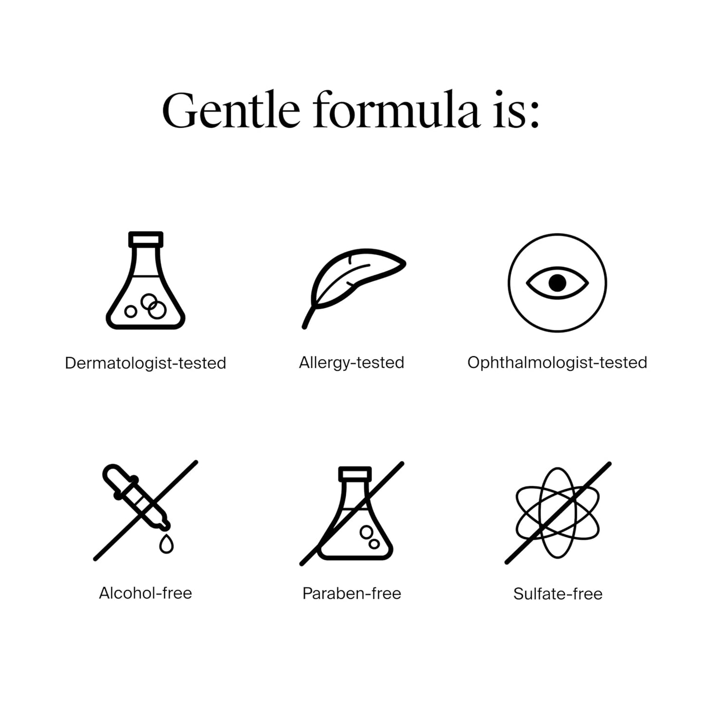 ophthalmologist-, dermatologist-, and allergy-tested; safe for daily use around the eye area