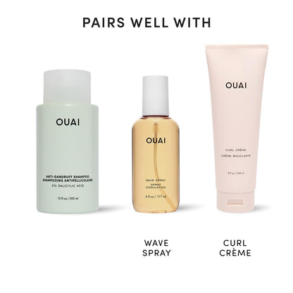 OUAI Anti Dandruff Shampoo – Premium Sulfate-Free Therapy for Curated Vanity Counters, 10 Fl Oz