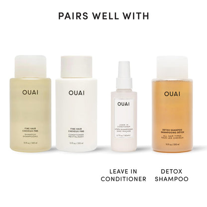 OUAI Fine Hair Wash and Conditioner Bundle - Neutral-Toned Pairing for the Intentional Capsule Bathroom