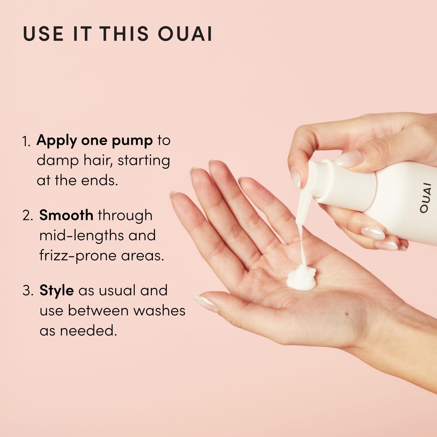 OUAI Frizz Cream - Housewarming Present for Her with Luxury Haircare and Clean Beauty Appeal