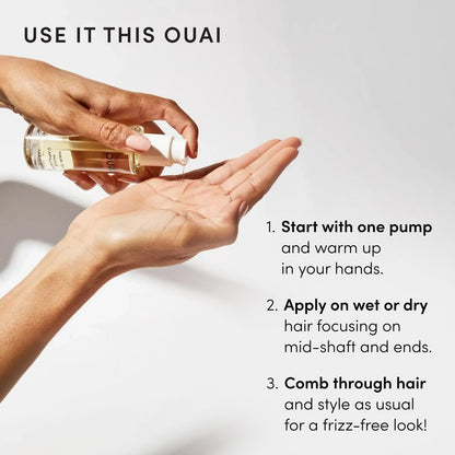 OUAI Hair Oil - Family-Safe Glossing Oil for the Busy Shared Apartment Bathroom