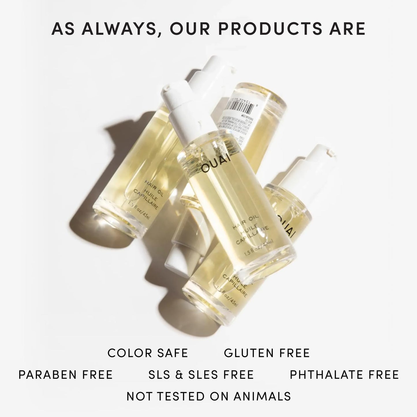 OUAI Hair Oil - Family-Safe Glossing Oil for the Busy Shared Apartment Bathroom