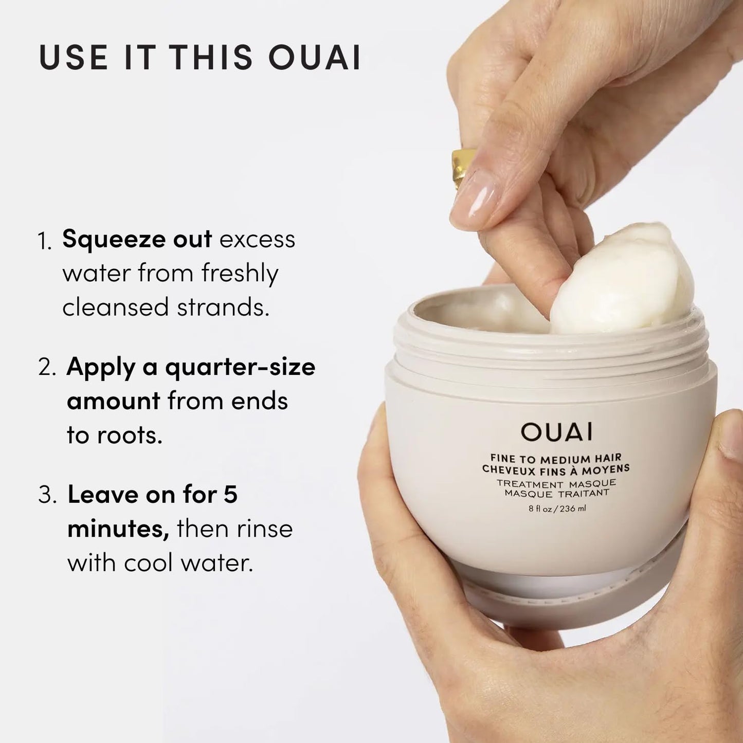 OUAI Melrose Place Hair Mask - Streamlined Repair Treatment for the Intentional Vanity Setup