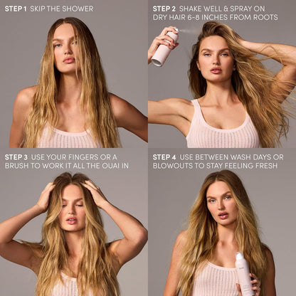 OUAI Super Dry Shampoo - Mindful Beauty Reset for the Spa Bathroom, Long-Lasting Signature Scent 4.5 oz