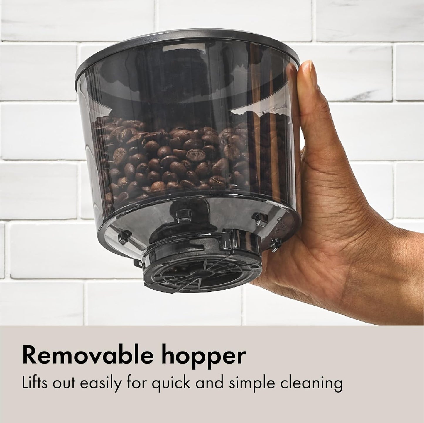 OXO Brew Minimalist Coffee Grinder – Clutter-Free Countertop Burr Mill in Storm Blue