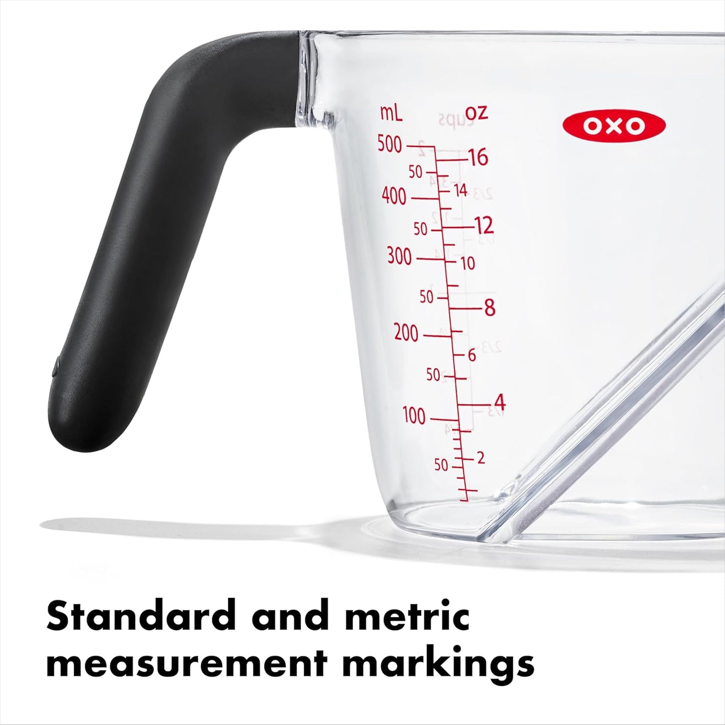 OXO Good Grips Angled Measuring Cup – Read Measurements from Above for Faster Meal Prep
