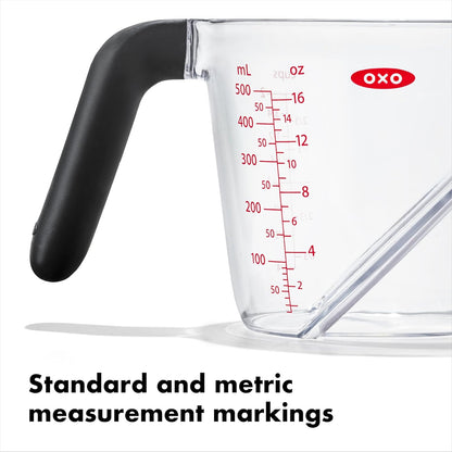 OXO Good Grips Angled Measuring Cup – Read Measurements from Above for Faster Meal Prep