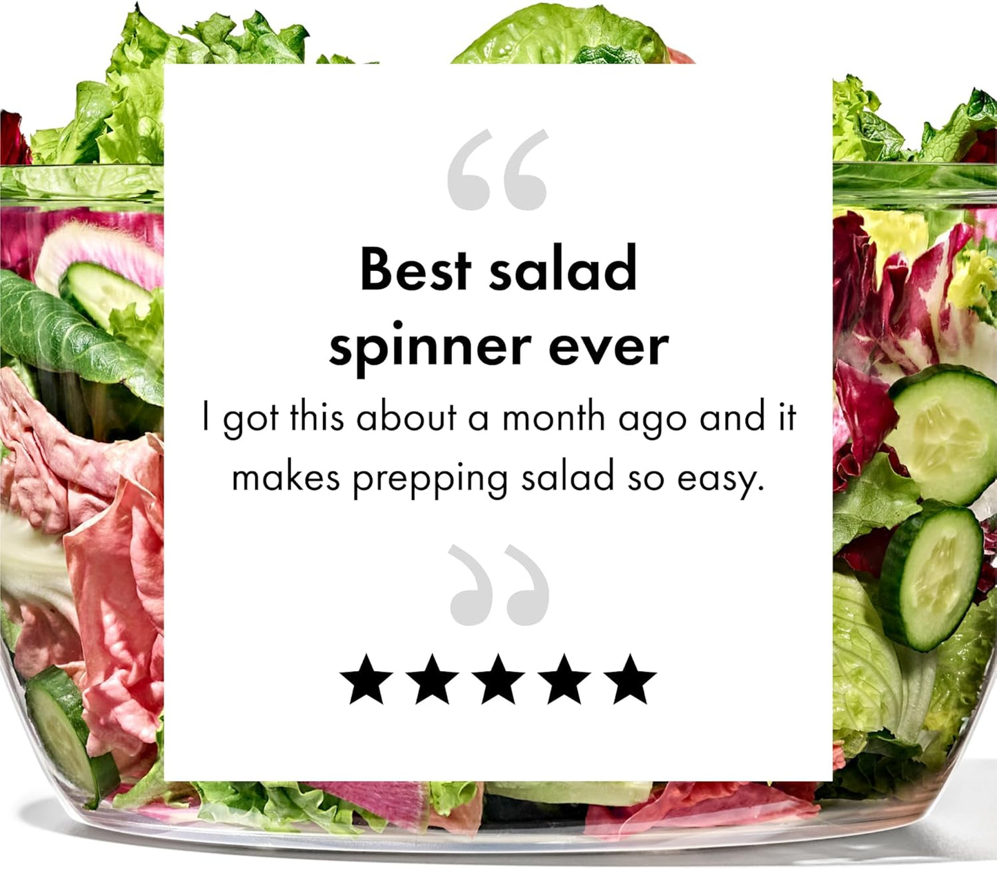 OXO Good Grips Salad Spinner | Practical Holiday Gift for the Home Cook Who Has Everything | One-Touch Greens Dryer