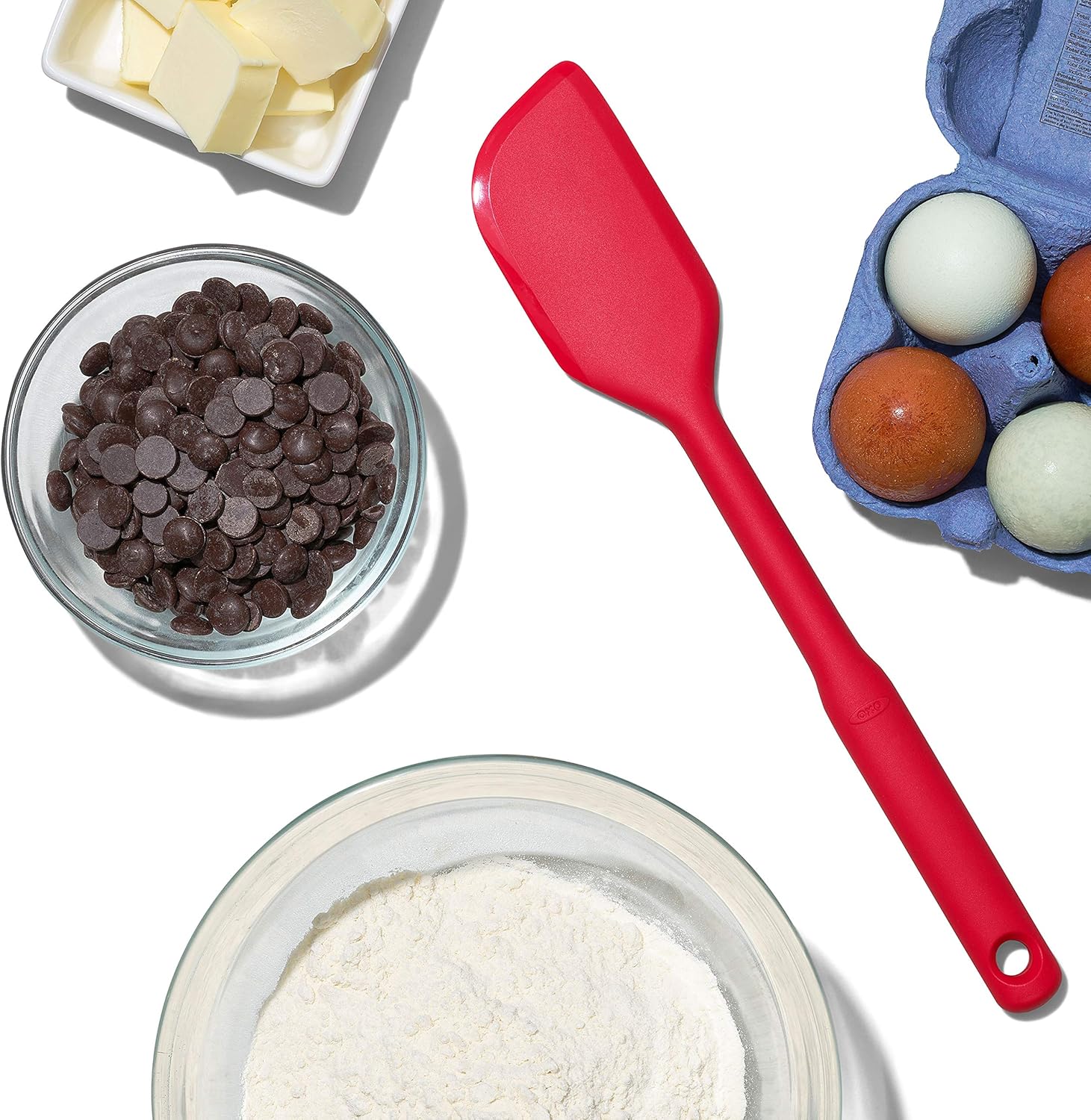OXO Good Grips Silicone Spatula Trio – Heat-Resistant Cooking Tools for Family Kitchens with Kids and Pets