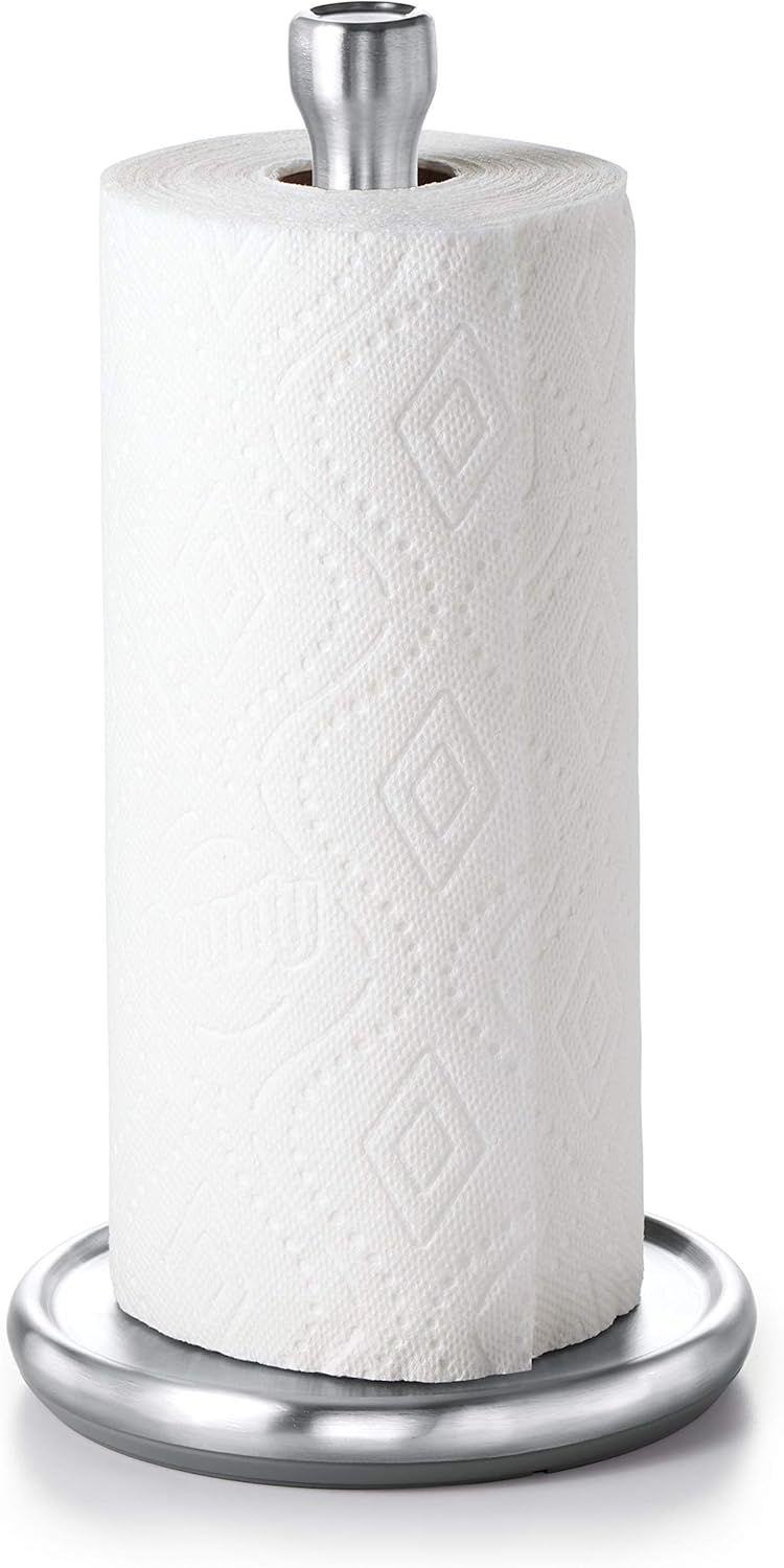 OXO Good Grips Steady Paper Towel Holder – Neutral Tone Holder for Intentional Home Styling