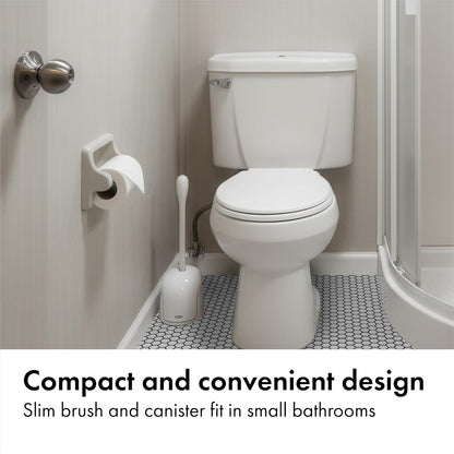 OXO Good Grips Toilet Brush Set – Thoughtful Bathroom Upgrade Gift for Couples and First Time Buyers