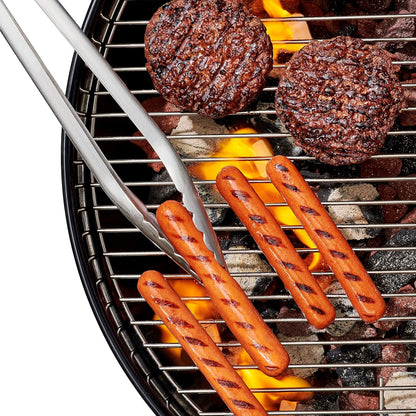 OXO Stainless Steel BBQ Tongs and Turner – Secure, Non-Slip Handles for Wet and Greasy Hands