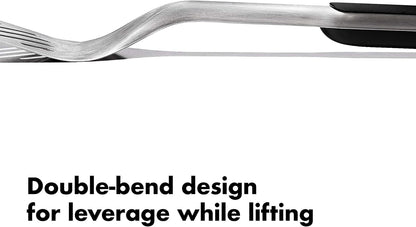 OXO Stainless Steel BBQ Tongs and Turner – Secure, Non-Slip Handles for Wet and Greasy Hands