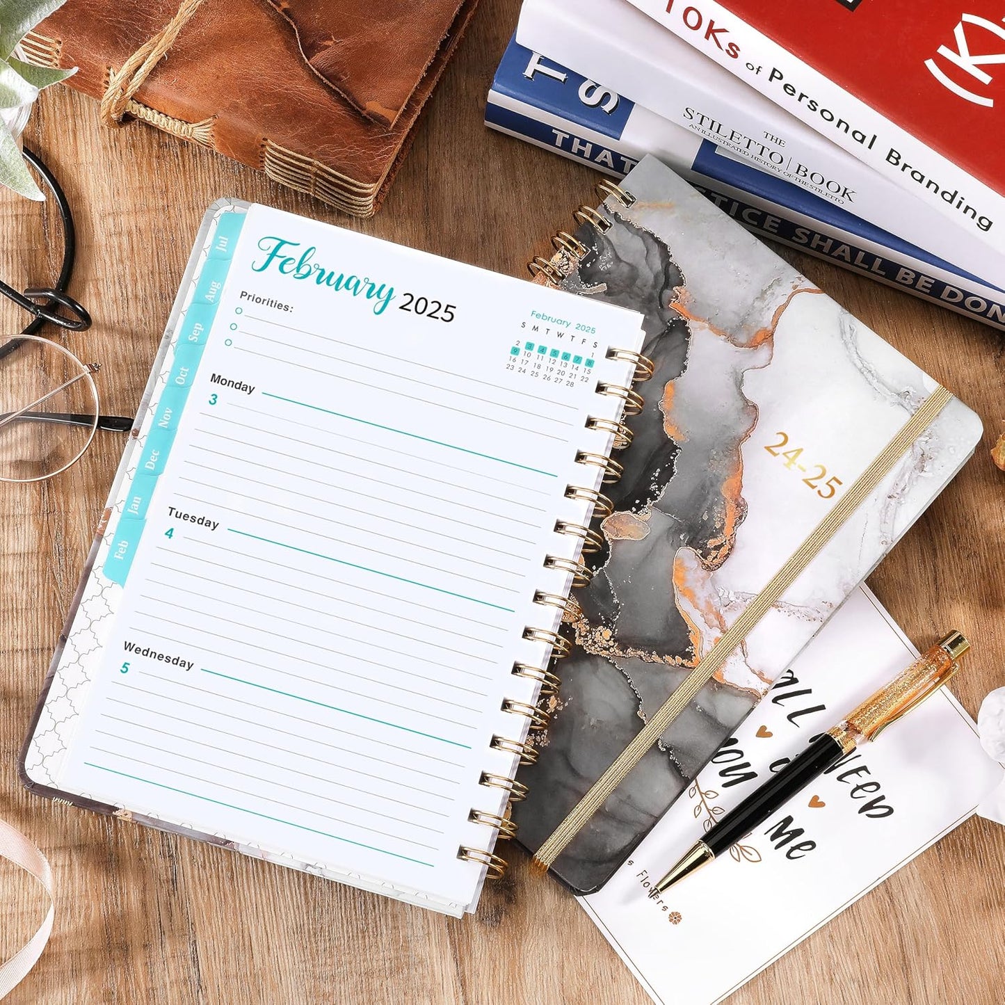 PAPERIAN 2024 Planner – New Year Gift for Professionals, Premium Hardcover Daily Planner