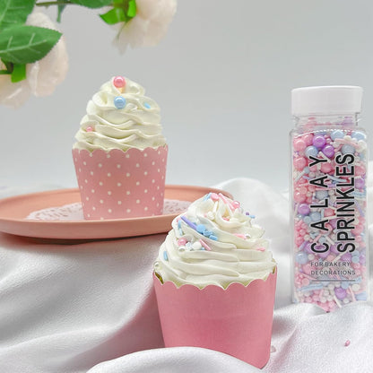 Pastel Cake Sprinkles – Travel-Friendly Topping for Beach Weddings and Events