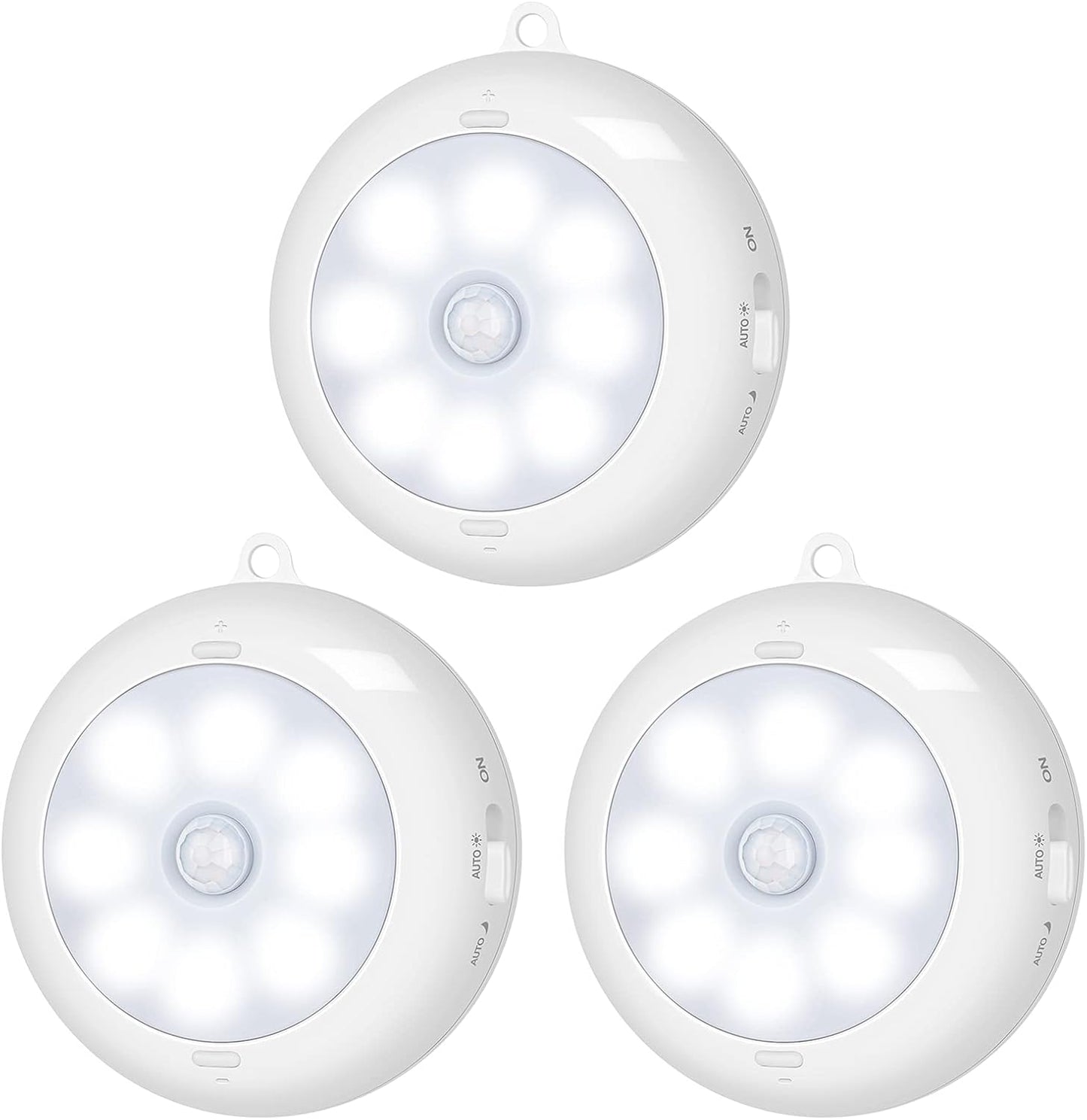 pir motion sensor with 3 modes: continuous on, auto night only, auto day & night