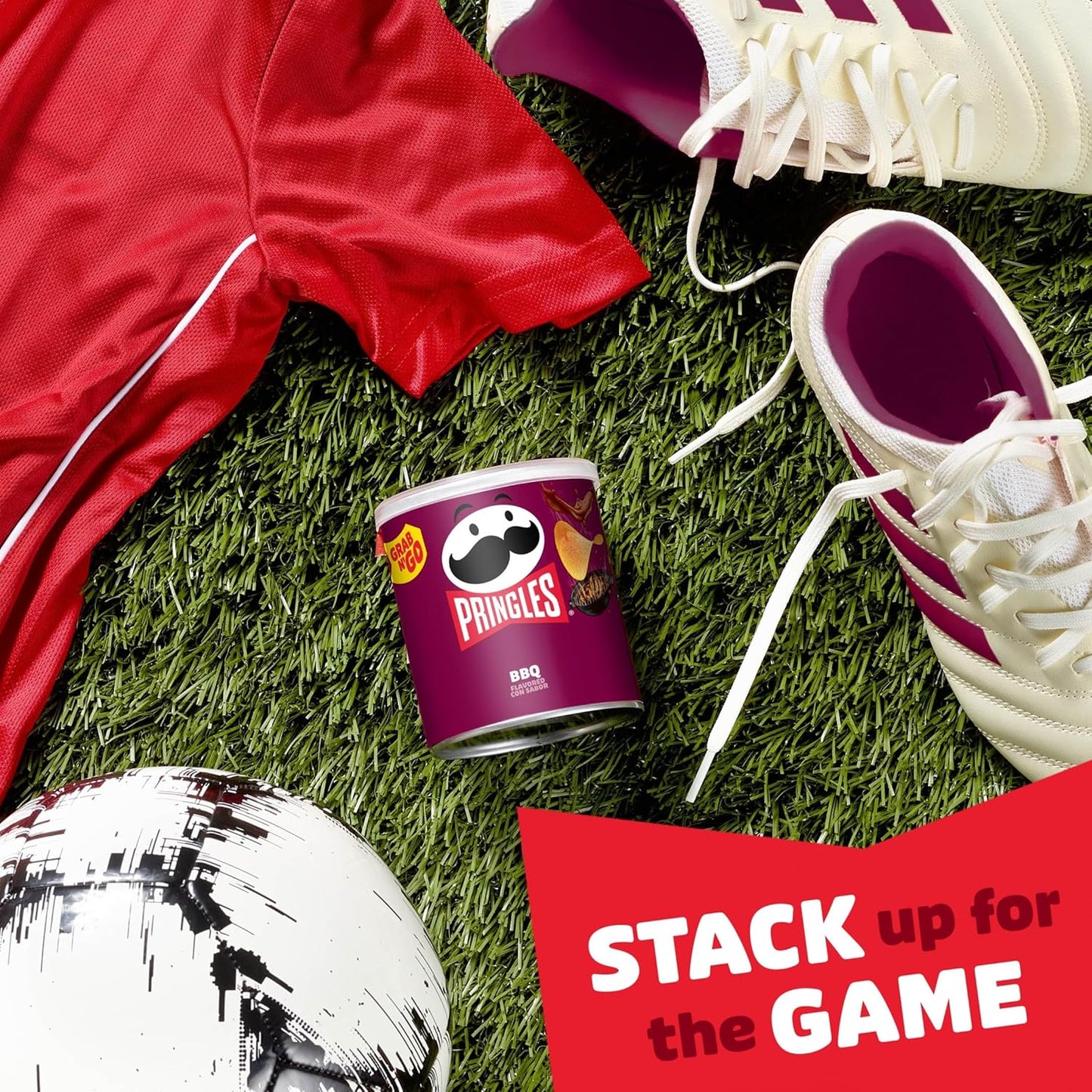Pringles BBQ Potato Crisps – Tailgate and Game Day Snack Pack for Outdoor Watch Parties, 12-Count