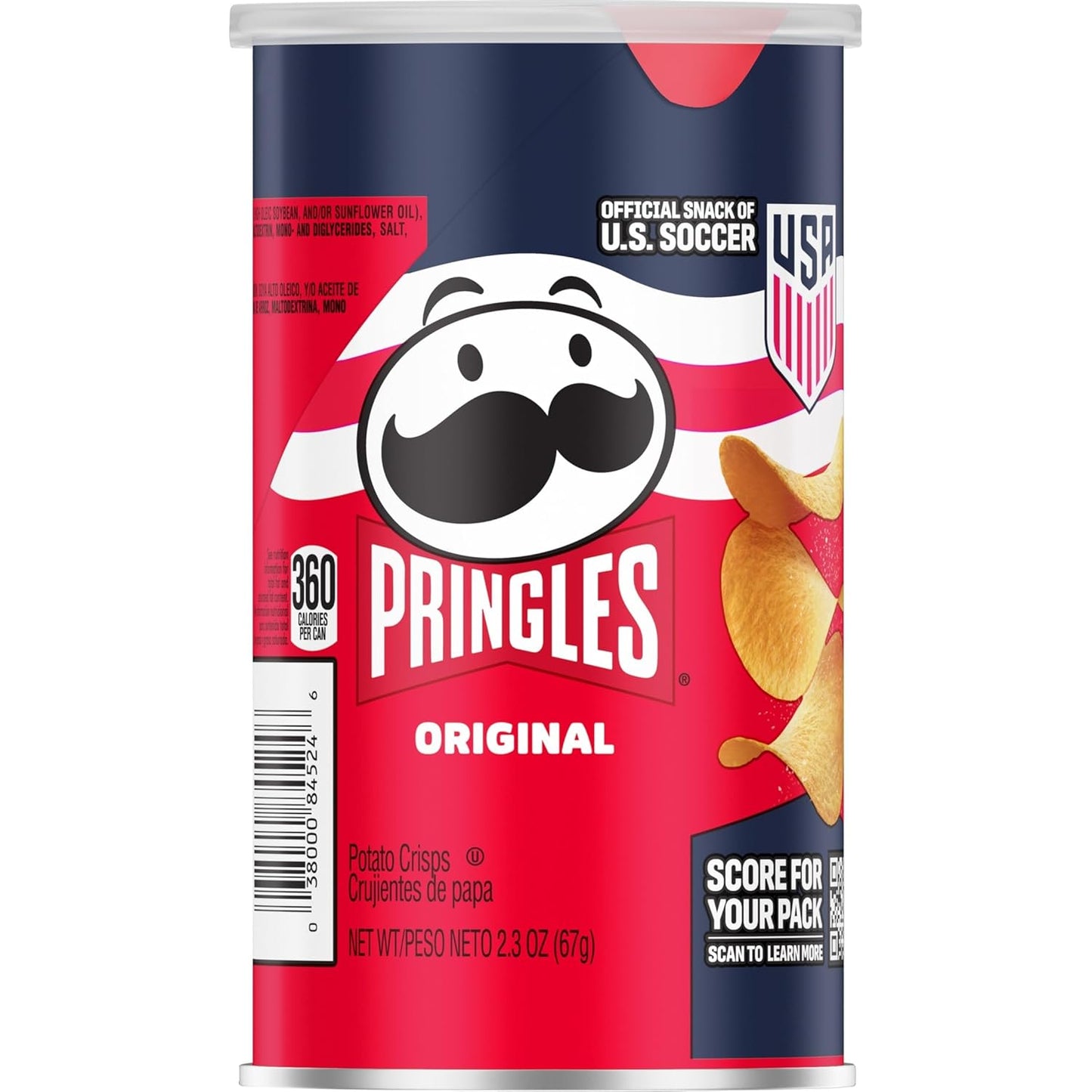 Pringles Potato Crisps Original – Lunchbox and Pantry Snack for Kids and Families, 12 Pack