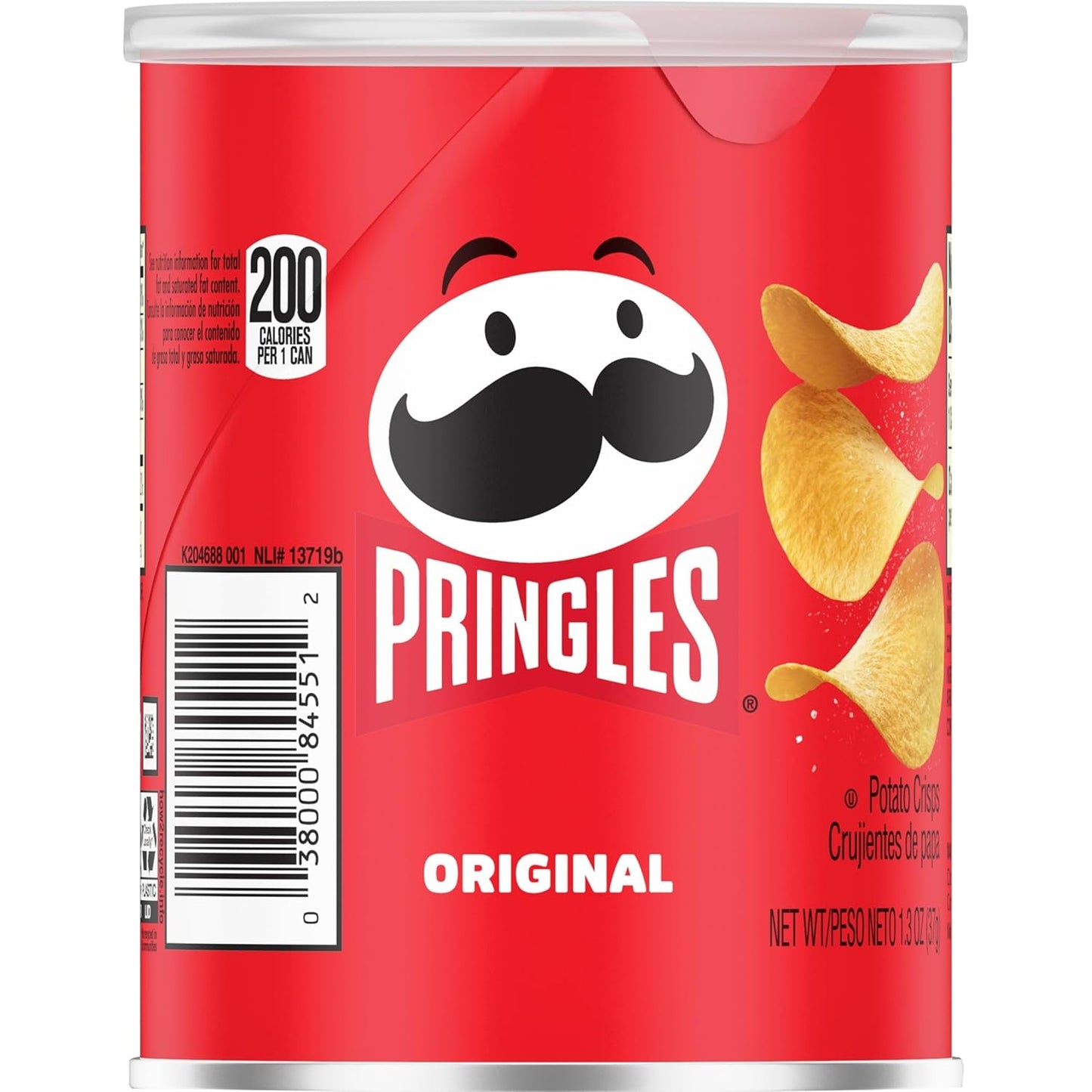 Pringles Single-Serve Chips – Fun Hostess Snack Stocking Stuffer for Game Night, 12 Pack of 1.3oz Original Cans