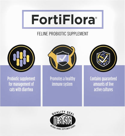 Pro Plan Veterinary Supplements FortiFlora Feline Digestive Powder – Practical Holiday Gift for Multi-Cat Households Seeking a Trusted Daily Probiotic