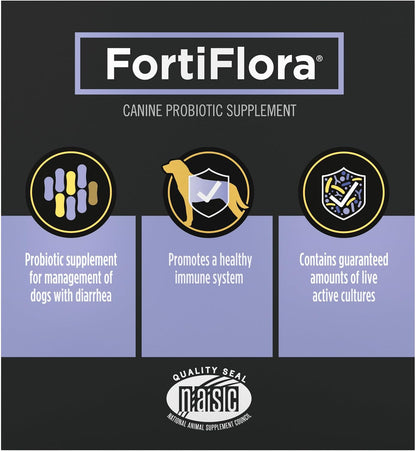 Purina Pro Plan FortiFlora Powder for Dogs – 60-Day Pack Gift for Boarding, Travel, and Rescue Caregivers