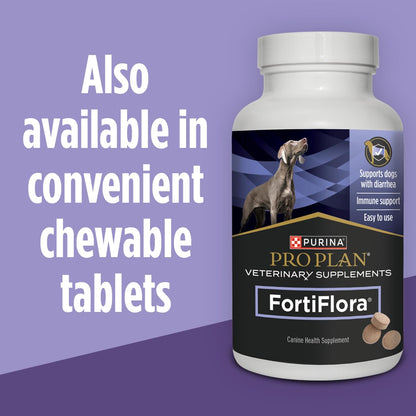 Purina Pro Plan FortiFlora Powder for Dogs – 60-Day Pack Gift for Boarding, Travel, and Rescue Caregivers