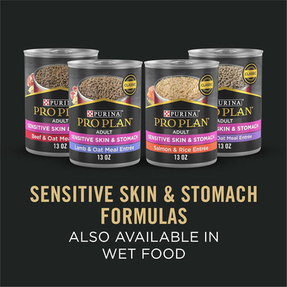 Purina Pro Plan Sensitive Skin and Stomach Salmon Formula Small Breed – Clean-Ingredient Nutrition for Dogs with Food Sensitivities, 4 lb Bag