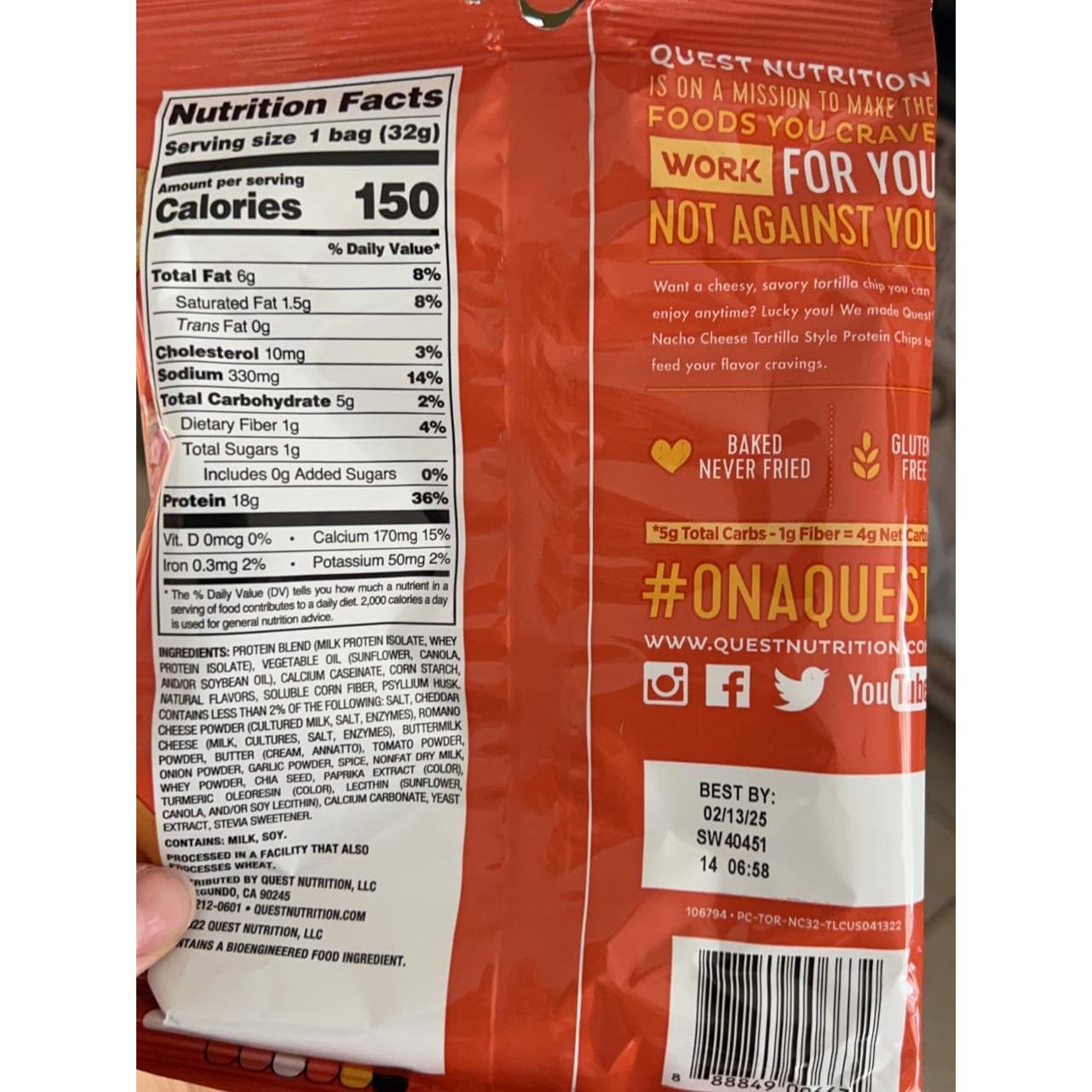 Quest Nutrition Chili Lime Protein Chips – Gluten Free Snack Gift Basket Staple for Holidays and Birthdays