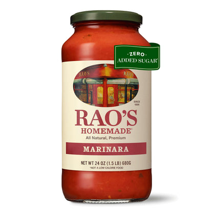 Rao's Homemade Marinara – Essential 32 oz Tomato Sauce, Honest Recipe of Six Ingredients for the Understated Home Chef