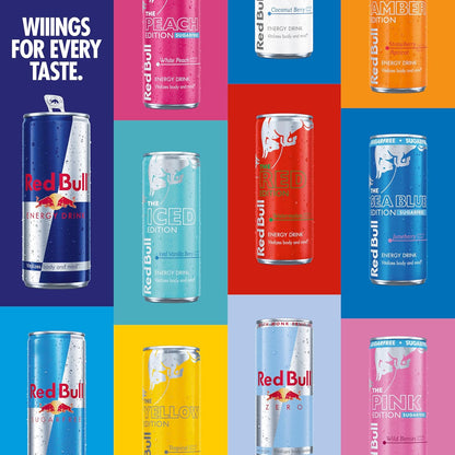 Red Bull Red Edition Watermelon Energy Drink – Late-Night Focus Drink for Remote Workstations
