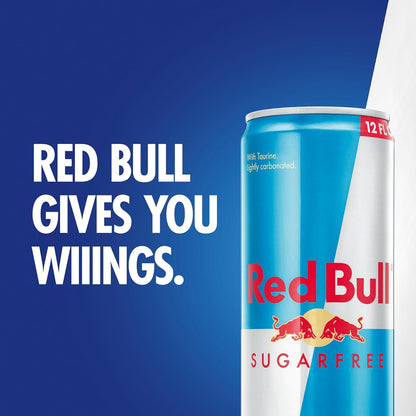 Red Bull Sugar Free 8.4 Fl Oz 8 Pack – Practical Birthday Gift for Students, Gamers, and Busy Professionals