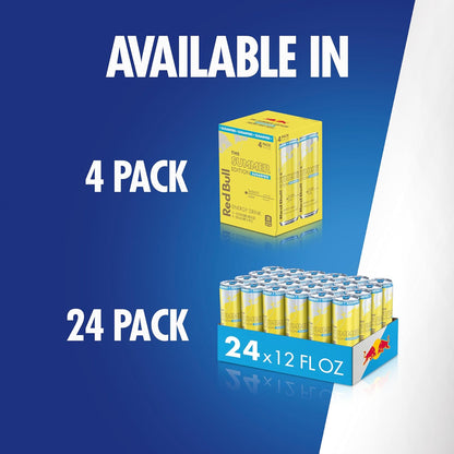 Red Bull Sugarfree Sudachi Lime Energy Drink – Portable Summer Adventure Fuel, 4 Pack