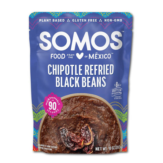 refried black beans in 10 oz ready-to-eat format
