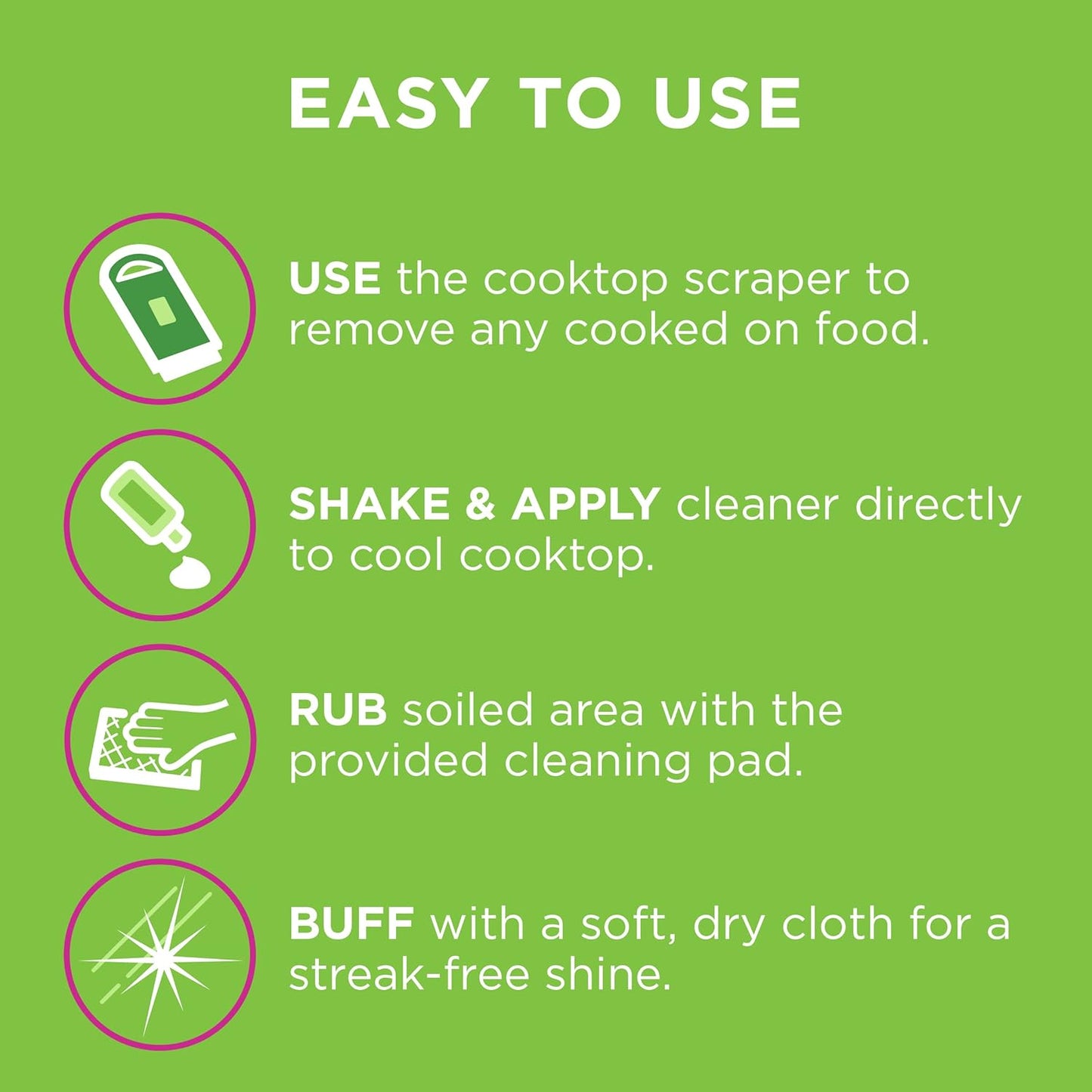 safe for all glass and ceramic cooktop surfaces
