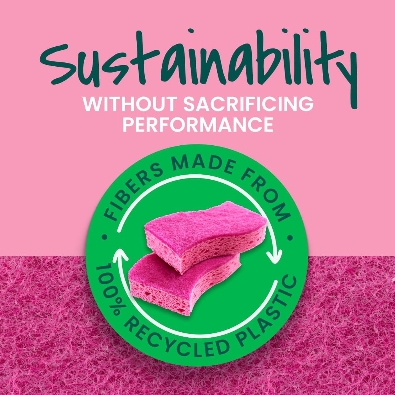 Scotch-Brite Delicate Clean Scrub Sponge – Designer-Friendly Sponge for Cozy Kitchens and Open Shelving