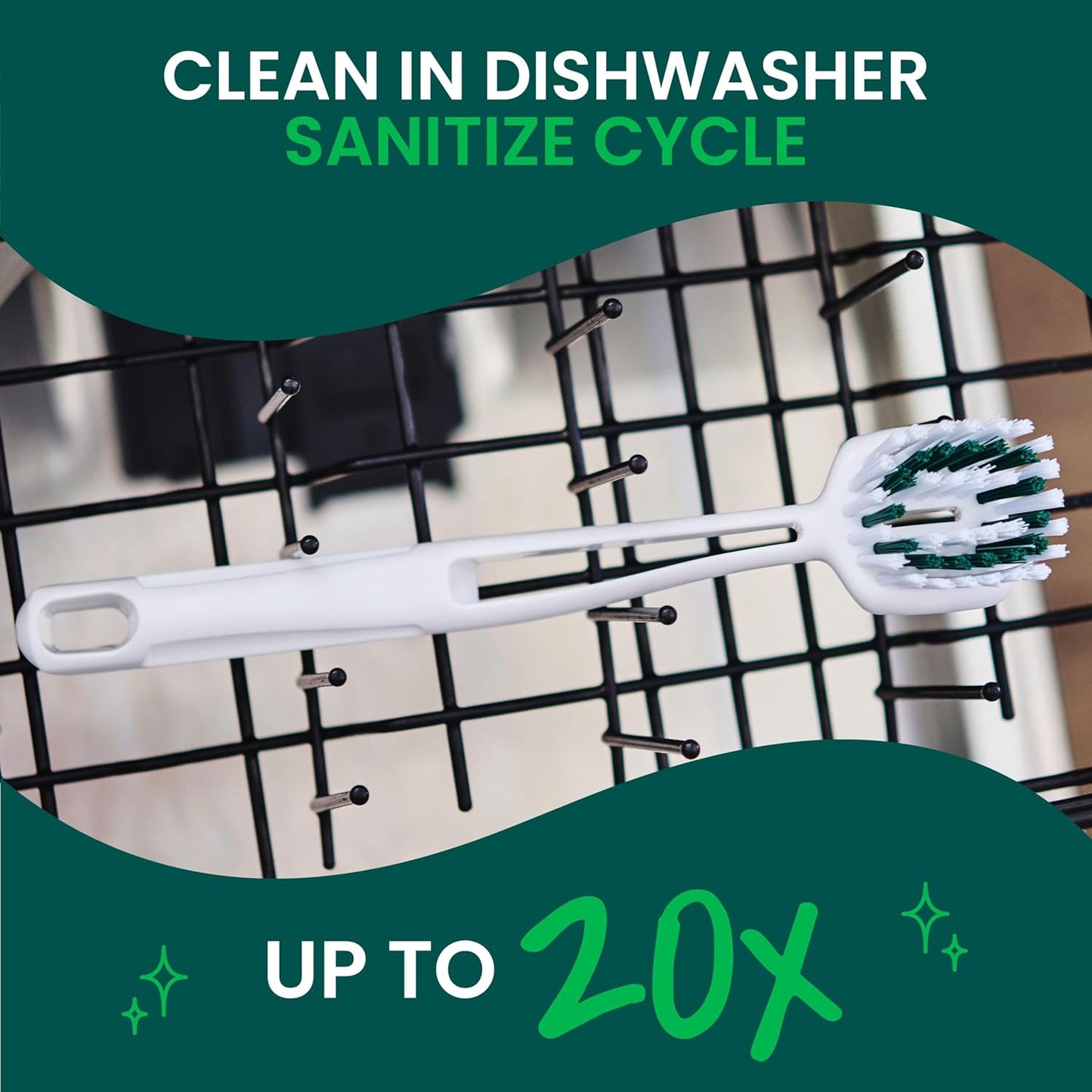 Scotch-Brite Heavy-Duty Scrub Brush for BBQ Grates, Deck Chairs, and Coolers, Portable Outdoor Cleaning Tool with Scraper