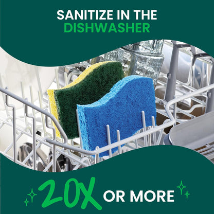 Scotch-Brite Heavy Duty Scrub Sponge – One-Streamlined-Cleaning-Tool Replacement for Plastic-Waste Clutter