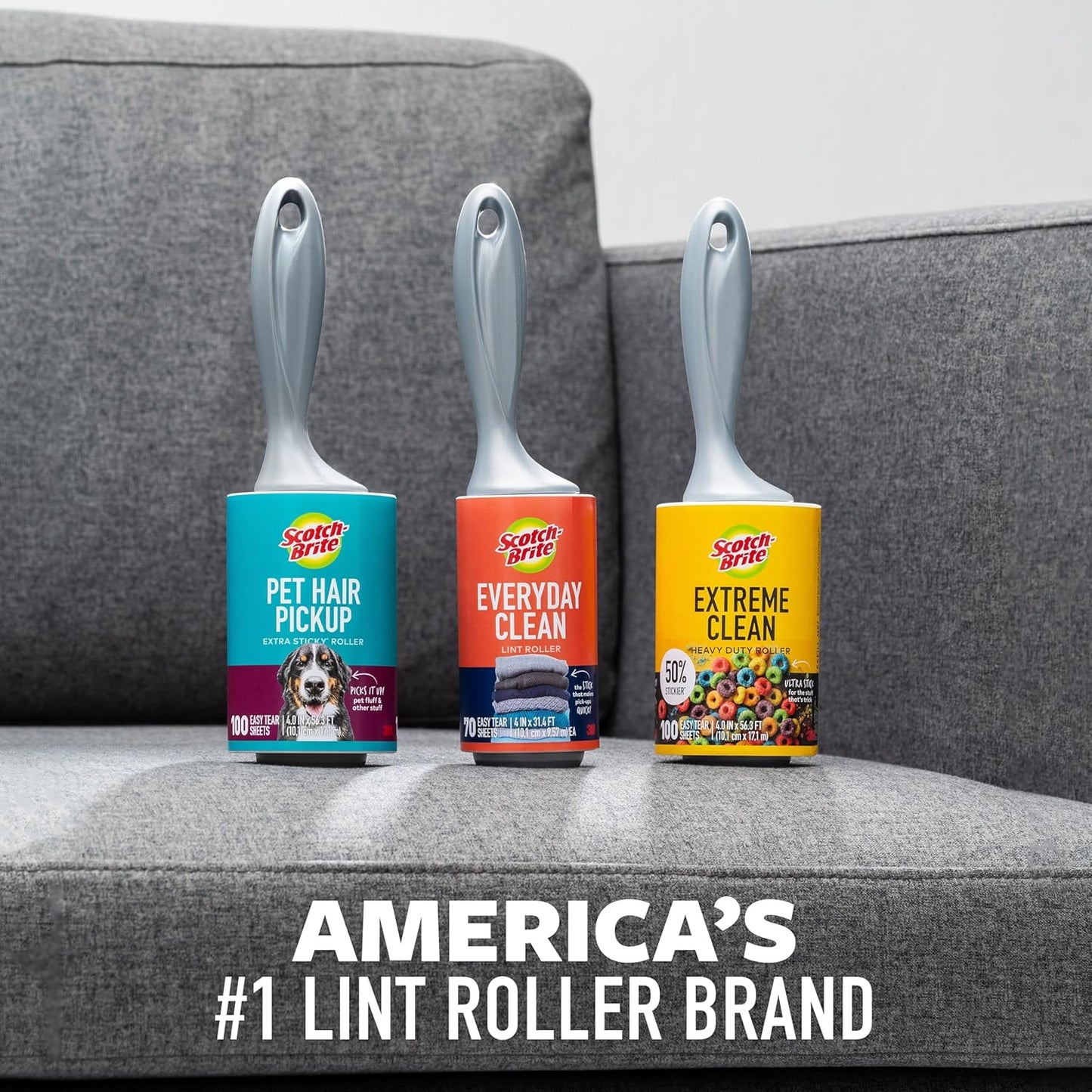 Scotch-Brite Lint Roller Bulk Set, Thoughtful Holiday Gift for Him and Her Who Travel for Work