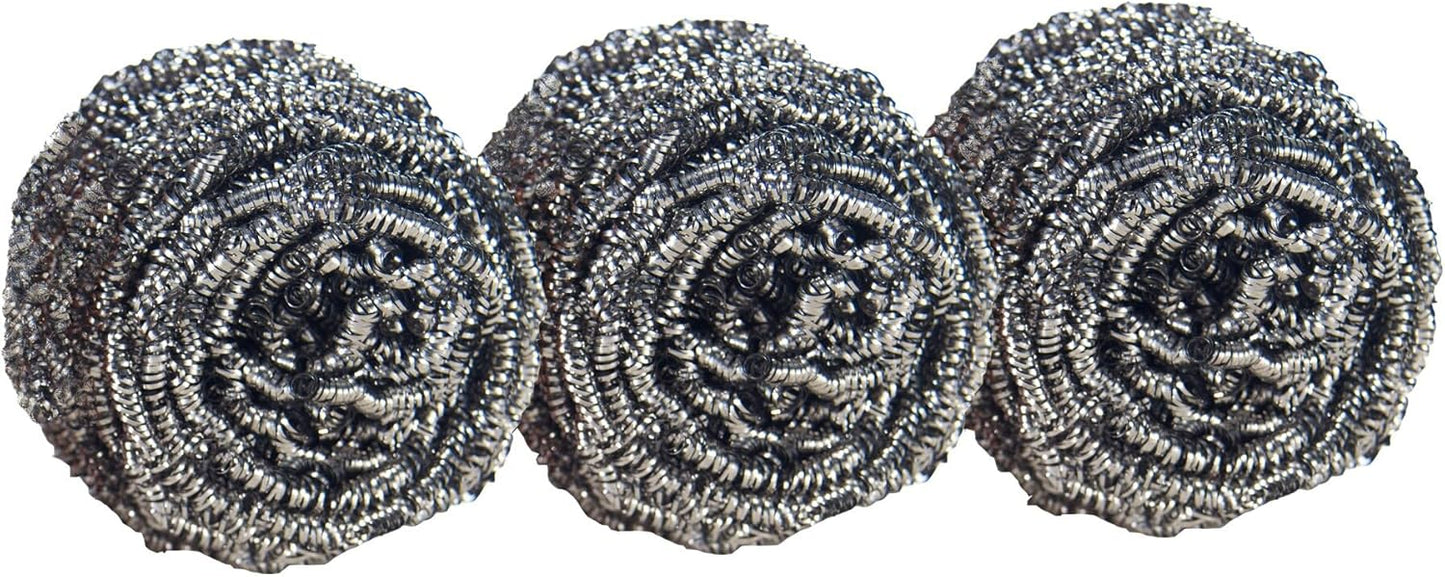 Scotch-Brite Metal Scrubbers for Office Break Rooms and Shared Workspaces, Bulk Scouring Pads for Daily Dish Duty Pack of 8