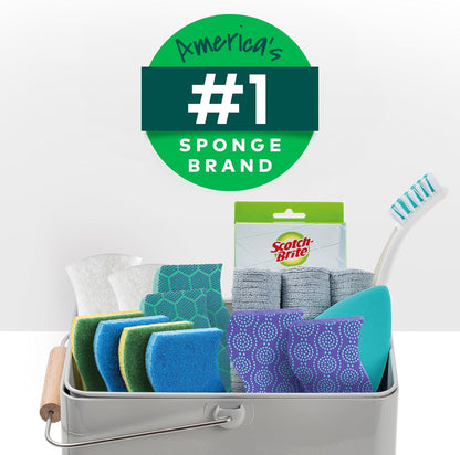 Scotch-Brite Odor Resist Non-Scratch Scrub Sponge – Gentle Non-Scratch Sponges for Mindful Kitchen Care Routines