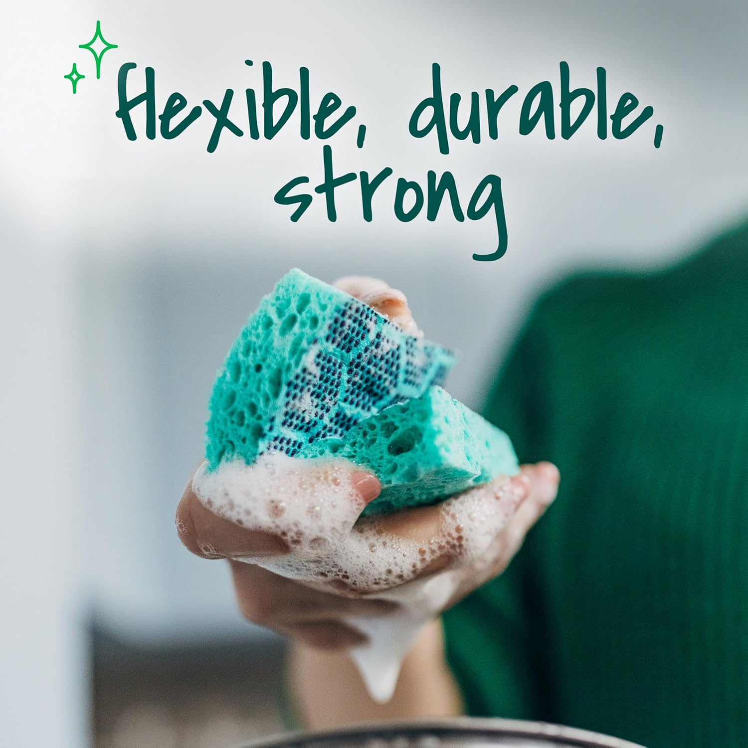 Scotch-Brite Odor Resist Scrub Sponge for Holiday Gift for Home Cooks, Bulk Reusable Cleaning Pack