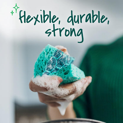 Scotch-Brite Odor Resist Scrub Sponge for Holiday Gift for Home Cooks, Bulk Reusable Cleaning Pack