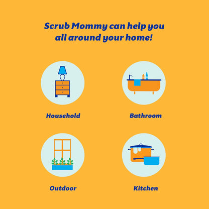 Scrub Daddy Scrub Mommy – Streamlined Countertop Cleaner for Clutter-Free Home Essentials